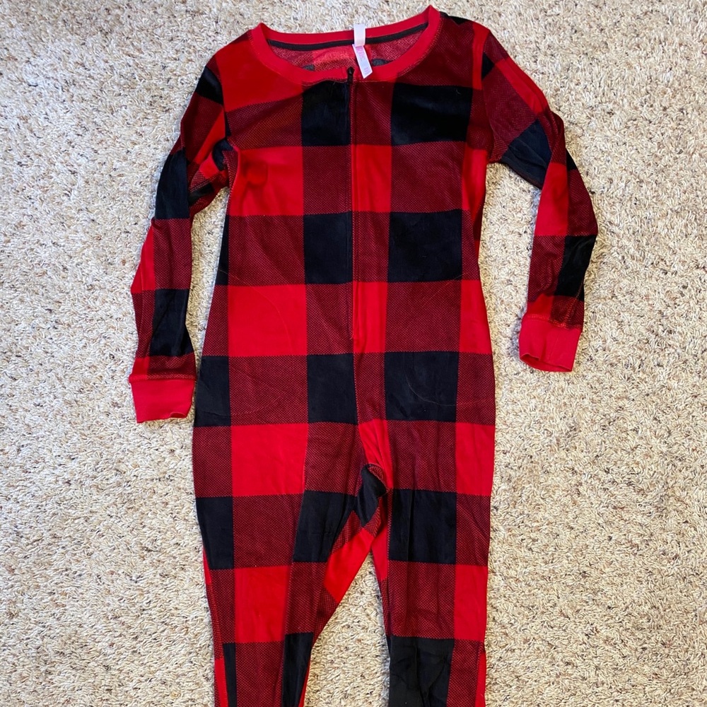 Fuzzy one piece pajamas